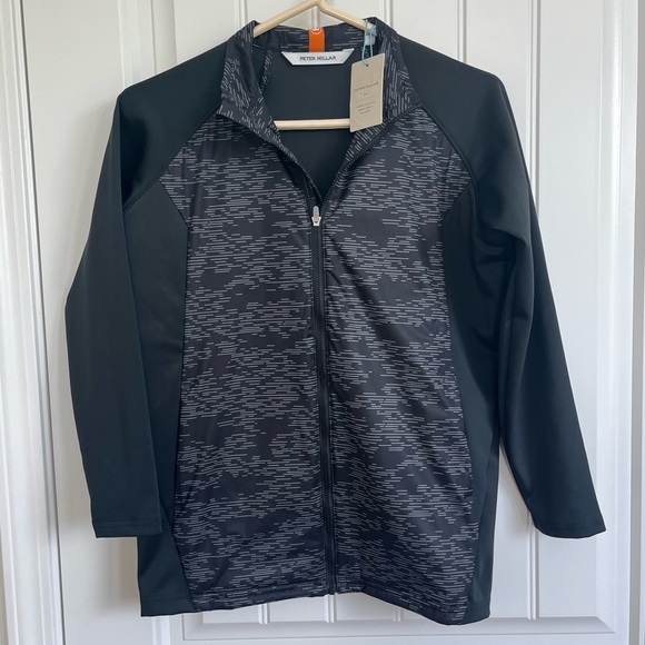 Peter Millar‎ Boys Youth L Merge Elite Hybrid Zip Up Jacket Golf Performance NWT - Picture 1 of 4